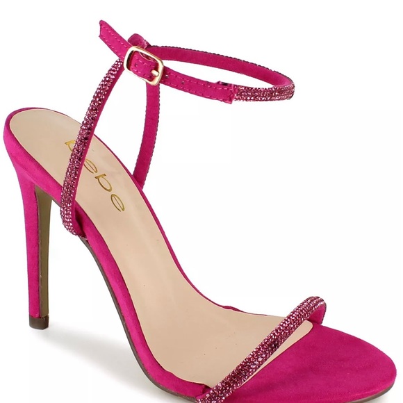 bebe Shoes - Women's Rosalyn Thin Strap Dress Heel Sandal